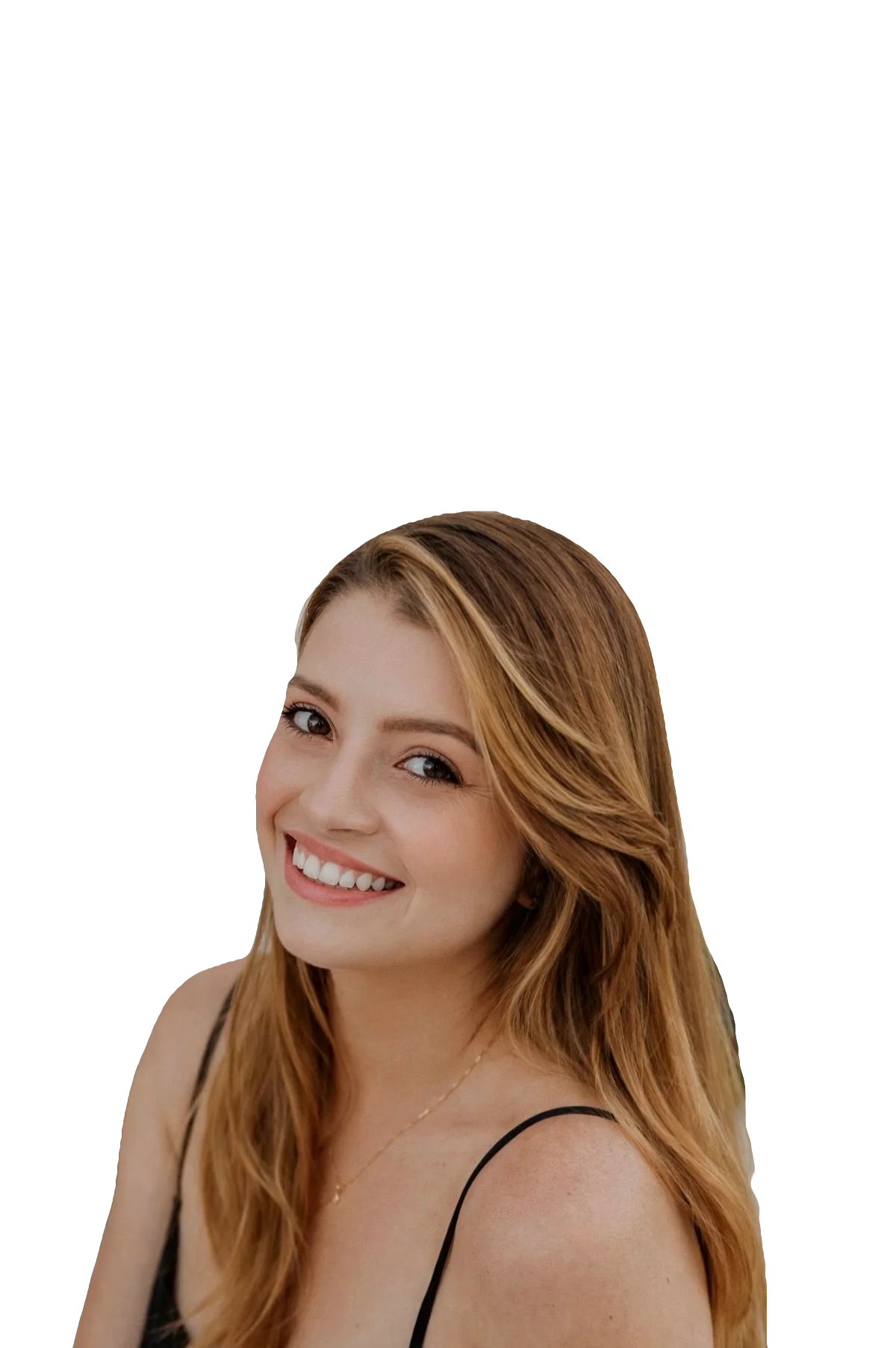 Brenda Maia olhando para a câmera.